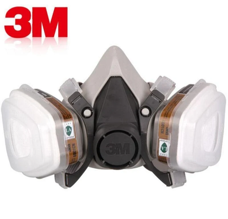 3M 6200 Half Face Malerei Sprühen Atemschutzmaske 17 In 1 Anzug Sicherheitsarbeit Filter Staubmaske