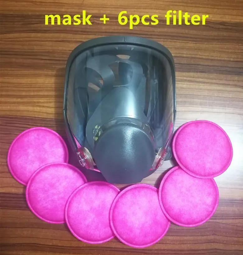 6800 Gasmaske 7pcs Anzug Vollgesichtsmaskenkörper Beatmungsgerät für die Malerei Sprühen gleichen 3M 6800 freies Verschiffen