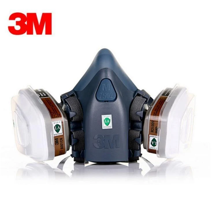 3M 7502 Atemschutzmaske 17 in 1 Anzug Industrie Malerei Spray Staub Gasmaske mit 3M 501 5N11 6001CN Chemcial Halbgesichtsmaske