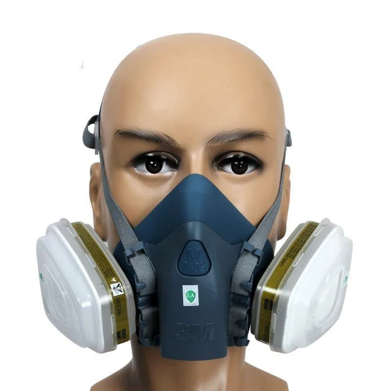 3M 7502 Atemschutzmaske 17 in 1 Anzug Industrie Malerei Spray Staub Gasmaske mit 3M 501 5N11 6001CN Chemcial Halbgesichtsmaske