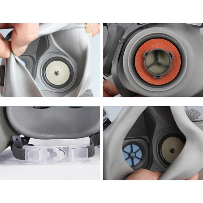 3M 6200-Gasmaske mit 3M 6001-Atemschutzmaske für organische Dampffilterpatronen