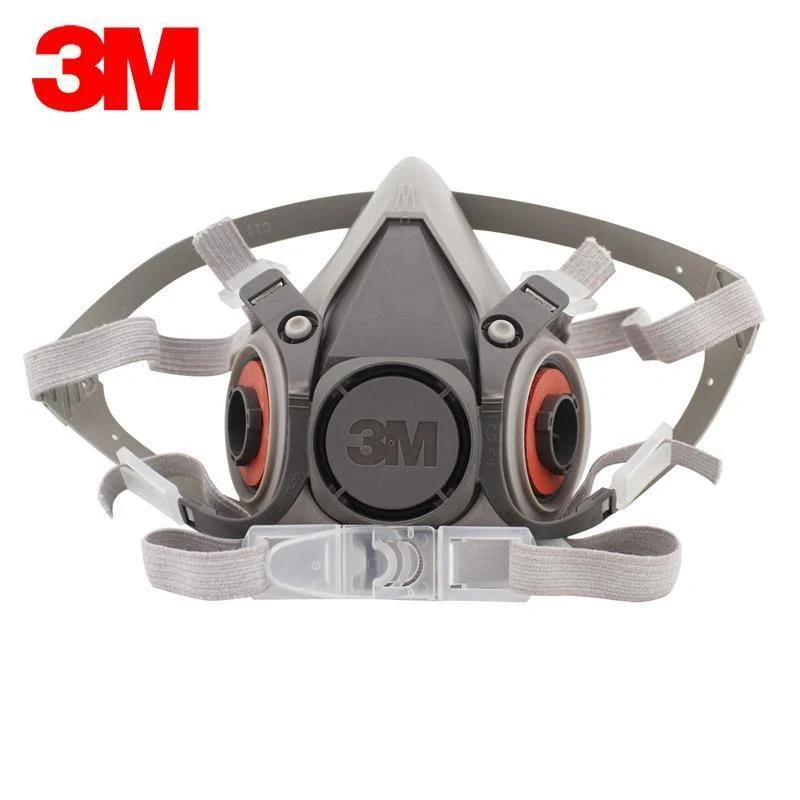 3M 6200-Gasmaske mit 3M 6001-Atemschutzmaske für organische Dampffilterpatronen