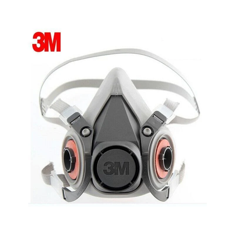 3M 6300 Wiederverwendbare halbe Gesichtsmaske Respirator Wartungsarm Einfache LT3 Leichte 017M-Schablonen-Gesichtsgasmaske Griff