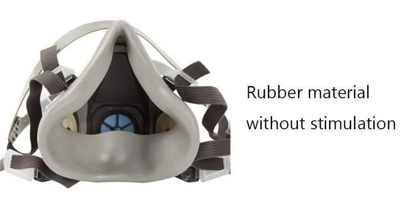 3M 6300 Wiederverwendbare halbe Gesichtsmaske Respirator Wartungsarm Einfache LT3 Leichte 017M-Schablonen-Gesichtsgasmaske Griff
