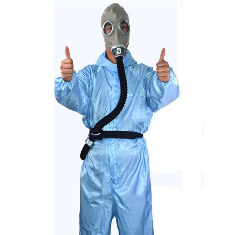 Luftzirkulator Zuluft-Atemschutzmasken Elektrische Militärgasmaske Mit Nr. 3 Carborn 0.5M Schlauch Wiederaufladbares Gebläse Malen, Spray