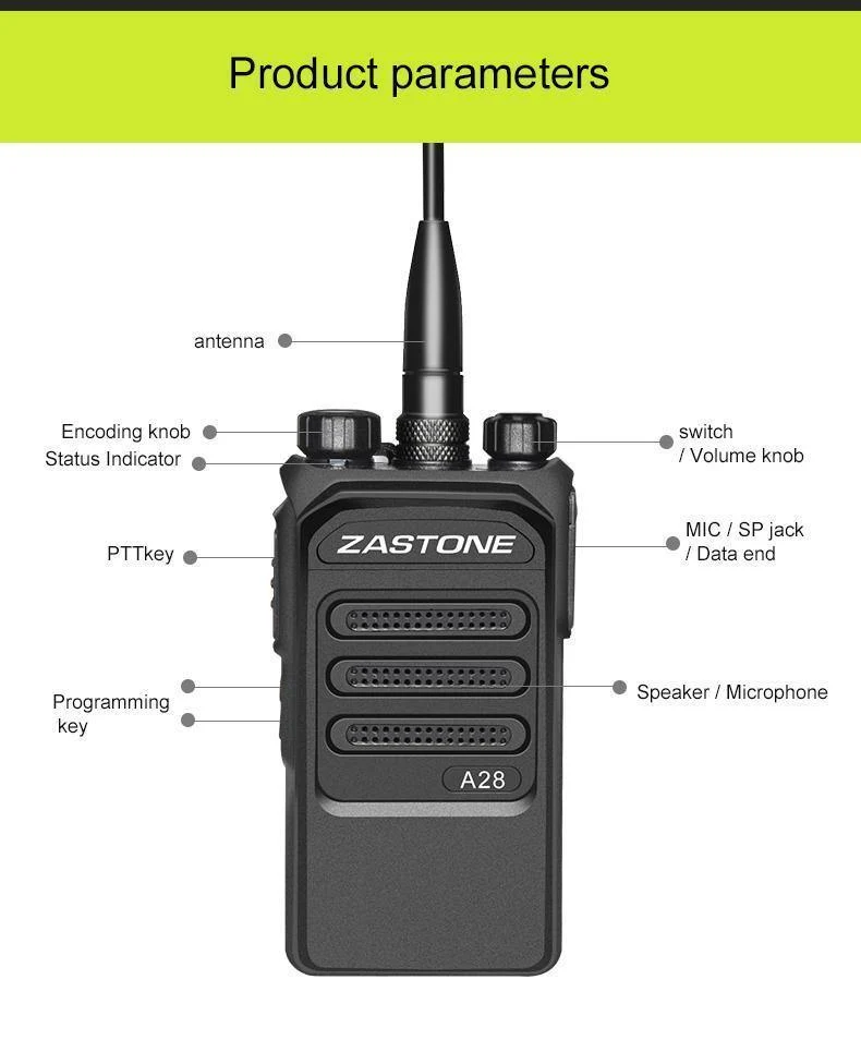 Walkie Talkie UHF 400–480 MHz 10 W Zwei-Wege-Radio HF-Transceiver Kommunikationsausrüstung Amateurfunk Tragbarer Transceiver
