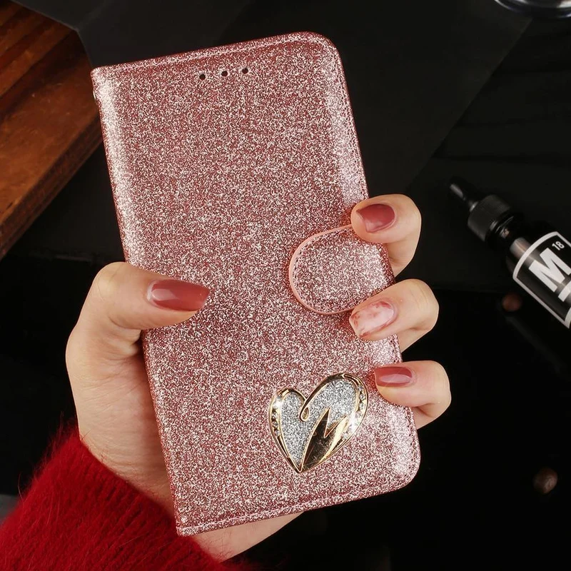 Lederhülle Diamant Strass Hülle für iPhone X XS Max XR Hülle Flip Wallet iPhone 6 6S 7 8 Plus Handyhülle