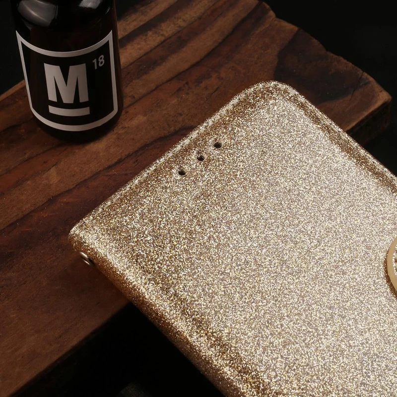 Lederhülle Diamant Strass Hülle für iPhone X XS Max XR Hülle Flip Wallet iPhone 6 6S 7 8 Plus Handyhülle
