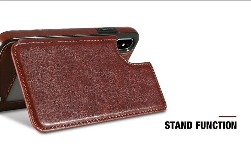 Retro PU Ledertasche für iPhone X 6 6s 7 8 Plus XS 5S SE Multi-Kartenhalter Telefonhüllen für iPhone XS Max XR 10 Abdeckung