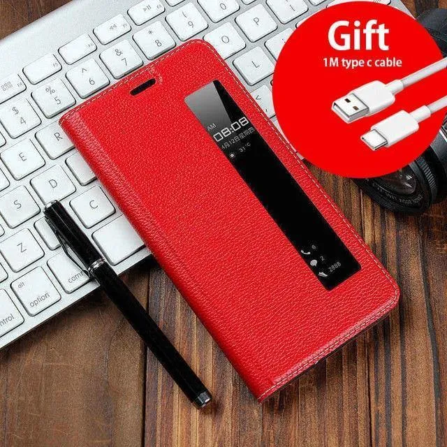 Ledertasche für Huawei P20 Pro Hülle Magnethülle für Huawei P20 Pro Flip Cases Lederhülle P20