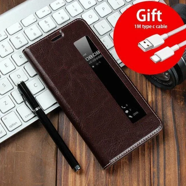 Ledertasche für Huawei P20 Pro Hülle Magnethülle für Huawei P20 Pro Flip Cases Lederhülle P20