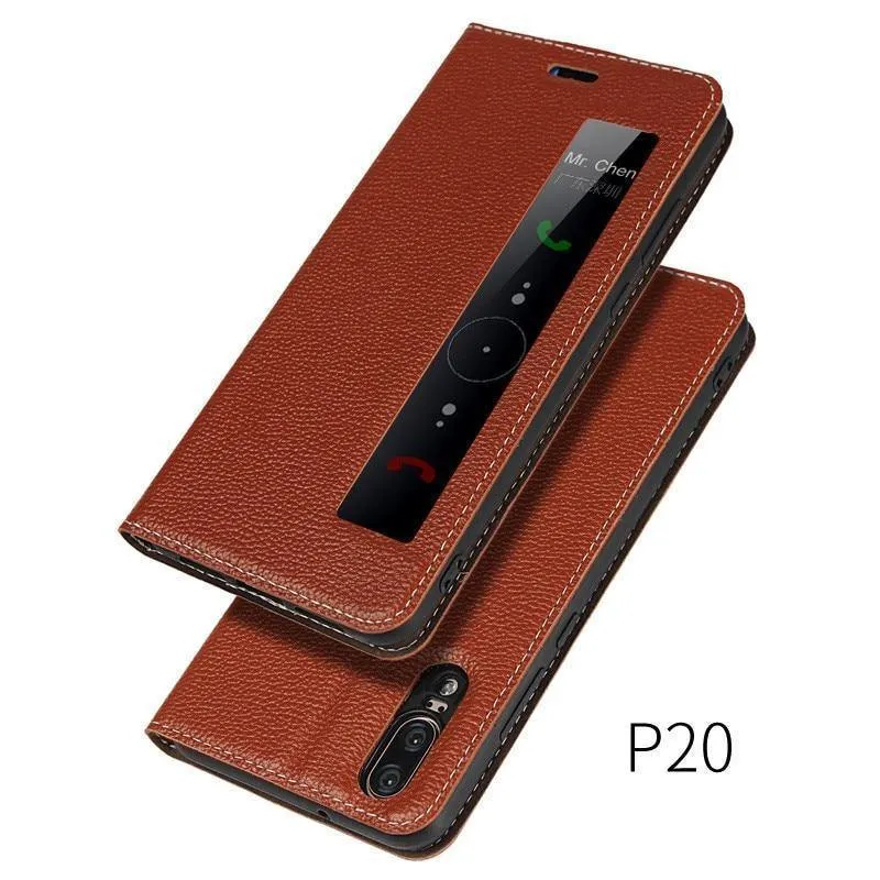 Ledertasche für Huawei P20 Pro Hülle Magnethülle für Huawei P20 Pro Flip Cases Lederhülle P20