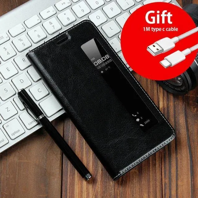 Ledertasche für Huawei P20 Pro Hülle Magnethülle für Huawei P20 Pro Flip Cases Lederhülle P20