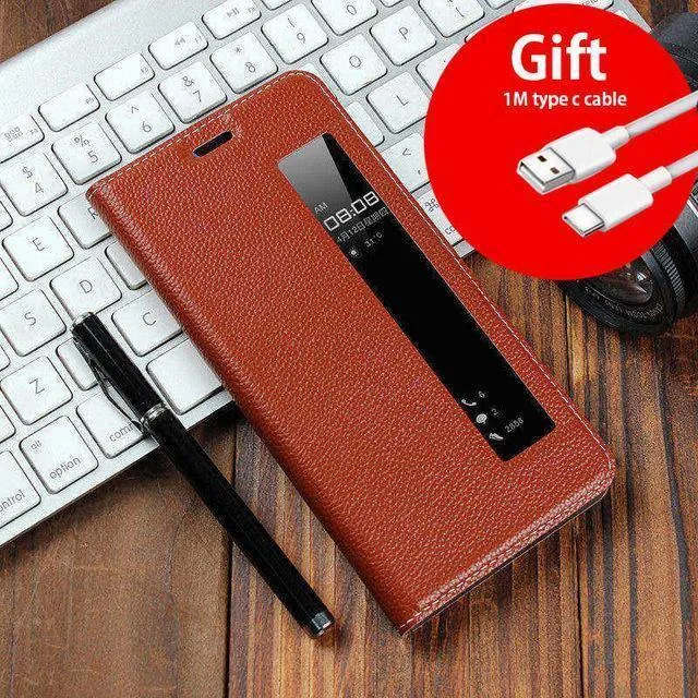 Ledertasche für Huawei P20 Pro Hülle Magnethülle für Huawei P20 Pro Flip Cases Lederhülle P20