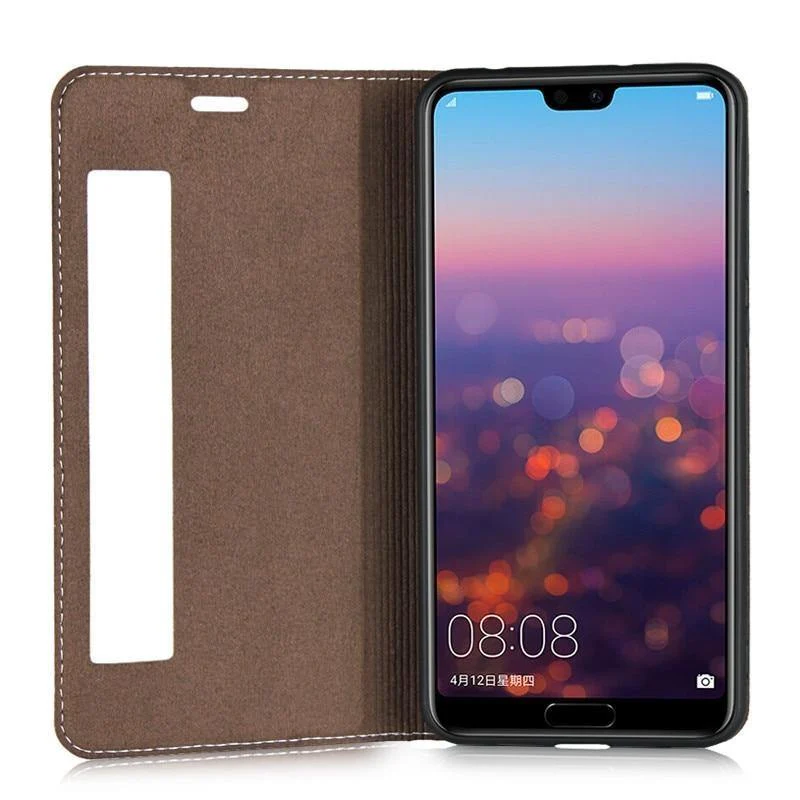 Ledertasche für Huawei P20 Pro Hülle Magnethülle für Huawei P20 Pro Flip Cases Lederhülle P20