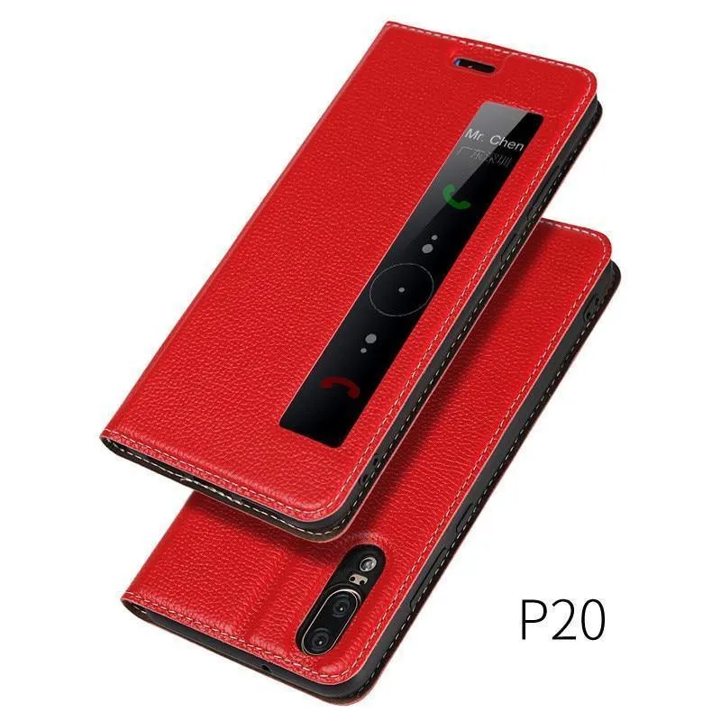 Ledertasche für Huawei P20 Pro Hülle Magnethülle für Huawei P20 Pro Flip Cases Lederhülle P20