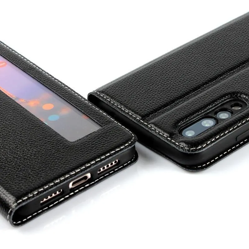Ledertasche für Huawei P20 Pro Hülle Magnethülle für Huawei P20 Pro Flip Cases Lederhülle P20