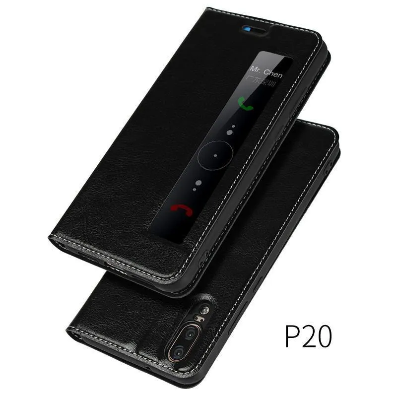 Ledertasche für Huawei P20 Pro Hülle Magnethülle für Huawei P20 Pro Flip Cases Lederhülle P20