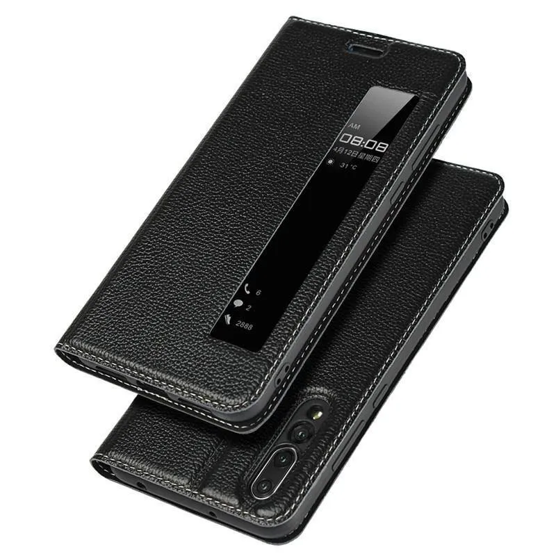 Ledertasche für Huawei P20 Pro Hülle Magnethülle für Huawei P20 Pro Flip Cases Lederhülle P20