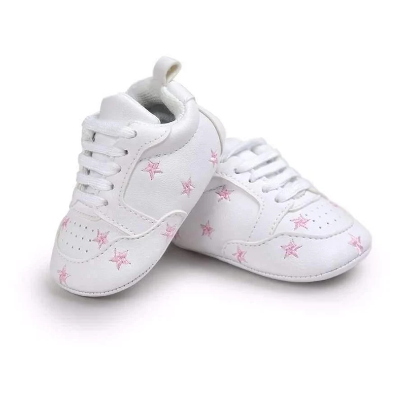 Multiple Star Baby Girl Shoes first walkers Lace-up Fashion Baby Shoes For 0-18 Months