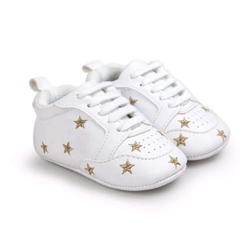 Multiple Star Baby Girl Shoes first walkers Lace-up Fashion Baby Shoes For 0-18 Months