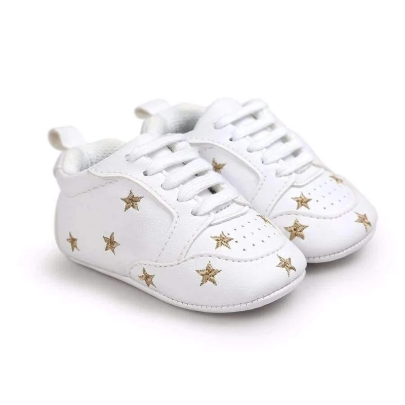 Multiple Star Baby Girl Shoes first walkers Lace-up Fashion Baby Shoes For 0-18 Months