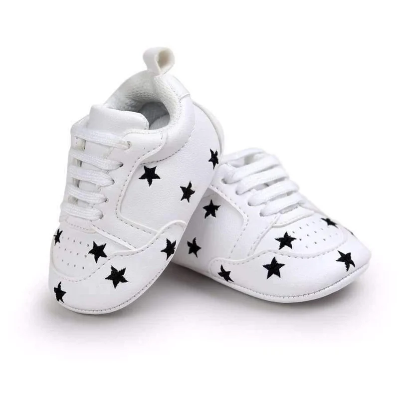 Multiple Star Baby Girl Shoes first walkers Lace-up Fashion Baby Shoes For 0-18 Months