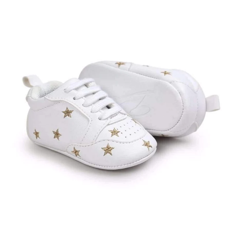 Multiple Star Baby Girl Shoes first walkers Lace-up Fashion Baby Shoes For 0-18 Months