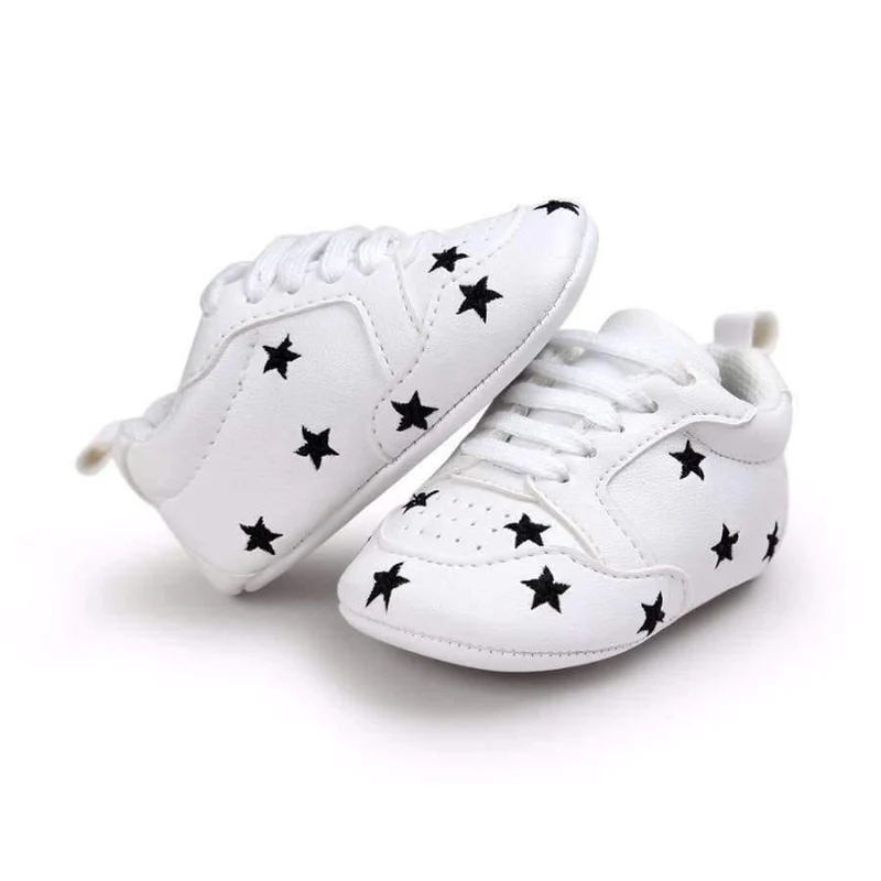 Multiple Star Baby Girl Shoes first walkers Lace-up Fashion Baby Shoes For 0-18 Months