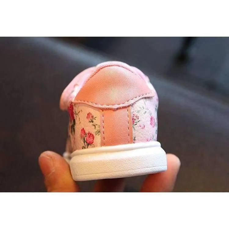 Cute Flower Baby Girls Shoes Comfortable Leather Kids Sneakers For Girl Toddler Newborn Shoes Soft Bottom First Walker