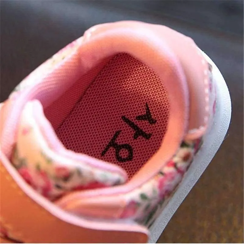 Cute Flower Baby Girls Shoes Comfortable Leather Kids Sneakers For Girl Toddler Newborn Shoes Soft Bottom First Walker