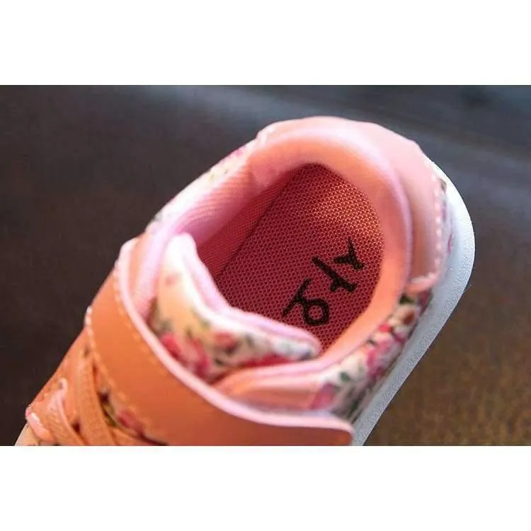 Cute Flower Baby Girls Shoes Comfortable Leather Kids Sneakers For Girl Toddler Newborn Shoes Soft Bottom First Walker