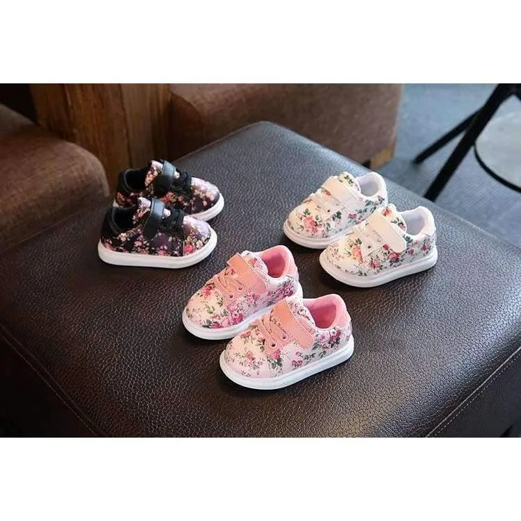 Cute Flower Baby Girls Shoes Comfortable Leather Kids Sneakers For Girl Toddler Newborn Shoes Soft Bottom First Walker