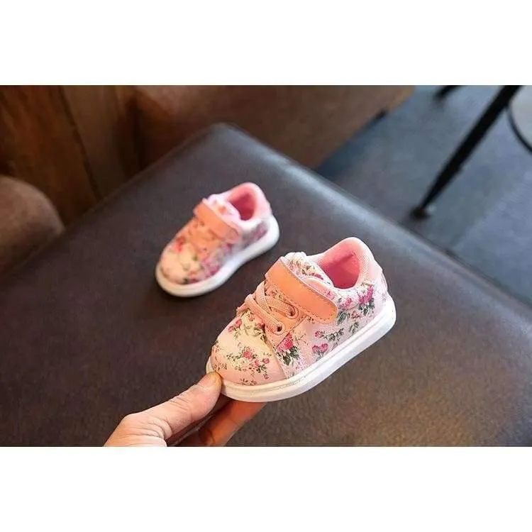 Cute Flower Baby Girls Shoes Comfortable Leather Kids Sneakers For Girl Toddler Newborn Shoes Soft Bottom First Walker