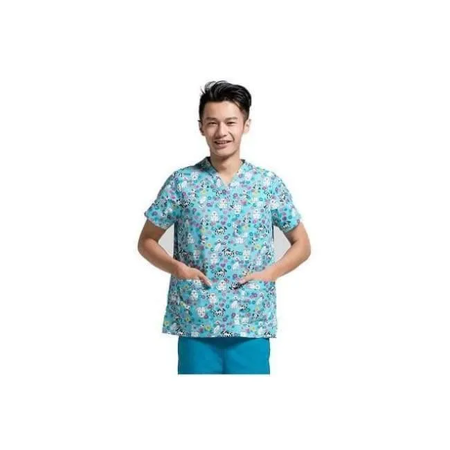 Krankenhauskleidung Mann Frau Medizin Peeling Top V-Ausschnitt Druckfarbe Pet Doctors Operation Top Uniformen Top und Hose 2pcs