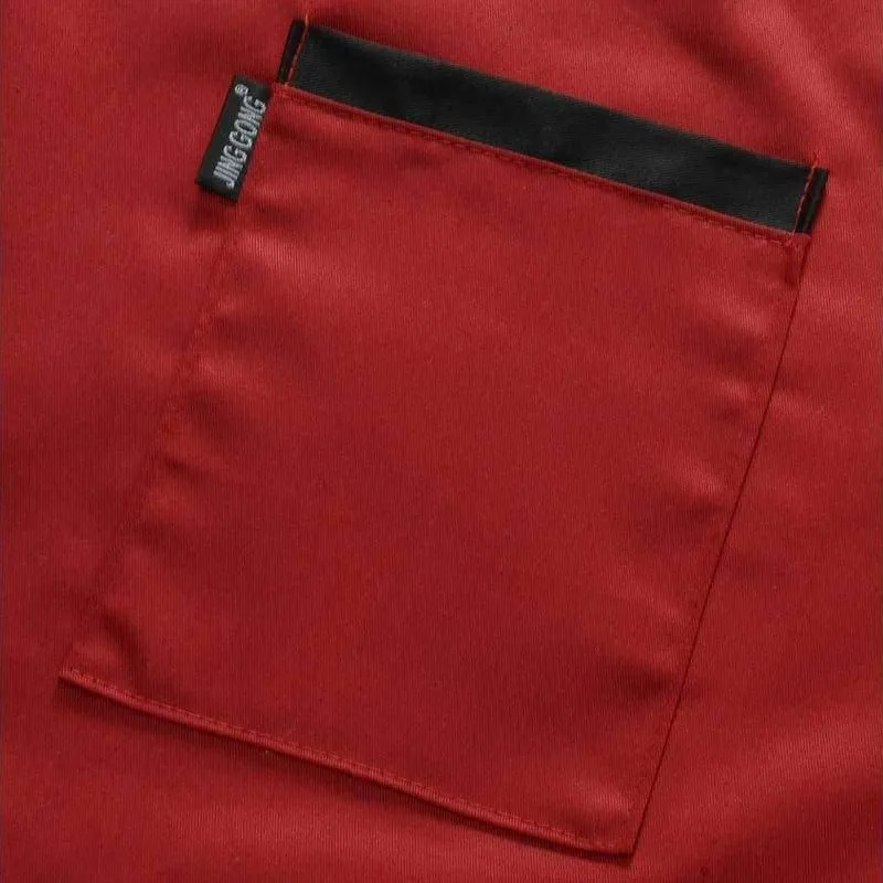 Chef Uniformen Frauen Kleid Restaurant Küche Tragen Männer Kleidung Wasserdicht Öl-beständig mit Tasche Cafe Kellnerin Koch Chef Schürzen