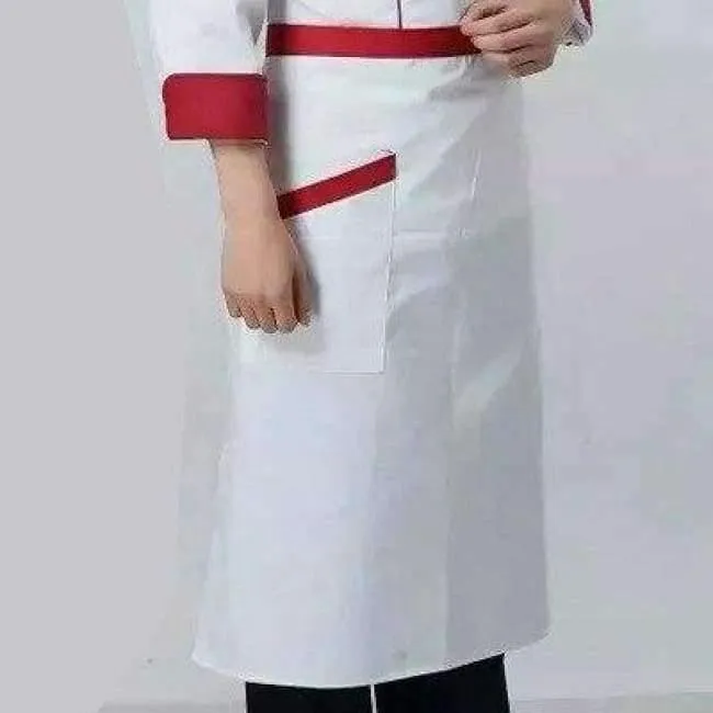 Chef Uniformen Frauen Kleid Restaurant Küche Tragen Männer Kleidung Wasserdicht Öl-beständig mit Tasche Cafe Kellnerin Koch Chef Schürzen