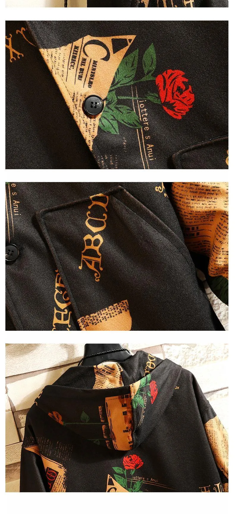Kapuzen-Bomberjacken für Herren, Streetwear, lustiger Druck, Windjacke, männliche koreanische Mode