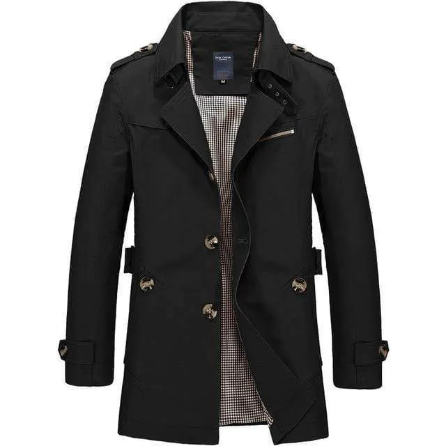 Männer Jacke Mantel langen Abschnitt Mode Trenchcoat neue Herbst Marke Casual Fit Mantel Jacke