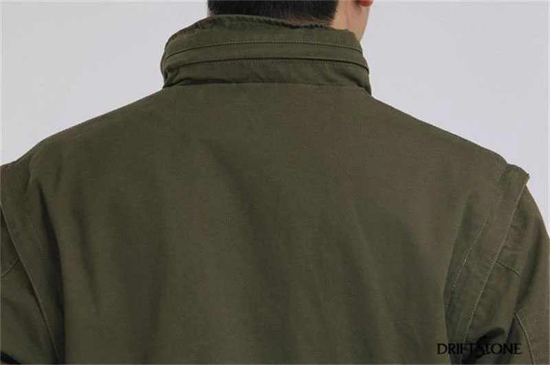 Aeronautica Militare Bomber Jacket Men Abnehmbare Ärmel Tactical Military Uniform Coat