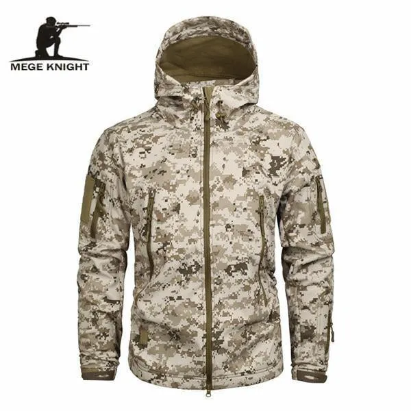 Herren Military Camouflage Fleece Jacke Army Tactical Clothing Multicam männliche Camouflage Windbreaker