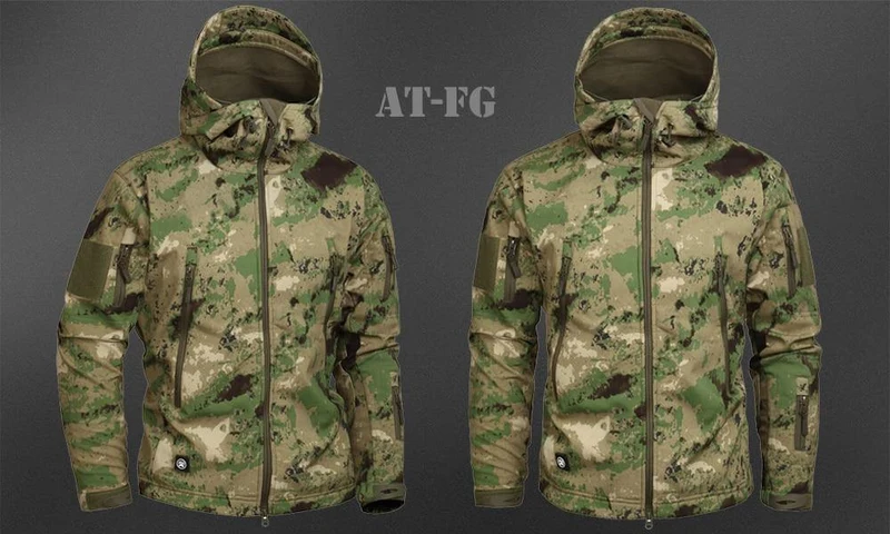Herren Military Camouflage Fleece Jacke Army Tactical Clothing Multicam männliche Camouflage Windbreaker