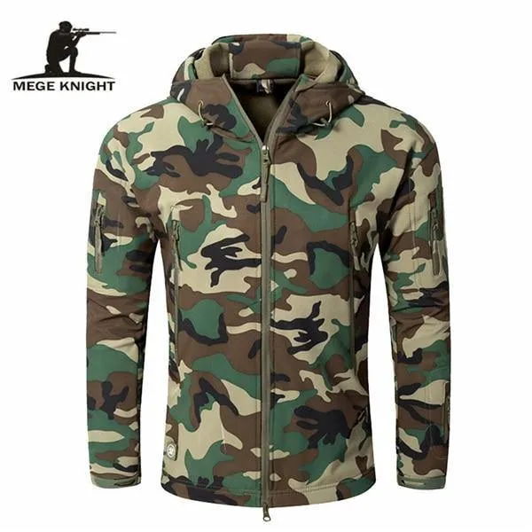 Herren Military Camouflage Fleece Jacke Army Tactical Clothing Multicam männliche Camouflage Windbreaker
