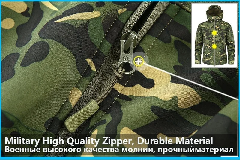 Herren Military Camouflage Fleece Jacke Army Tactical Clothing Multicam männliche Camouflage Windbreaker