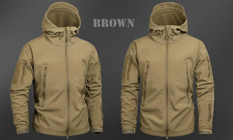 Herren Military Camouflage Fleece Jacke Army Tactical Clothing Multicam männliche Camouflage Windbreaker
