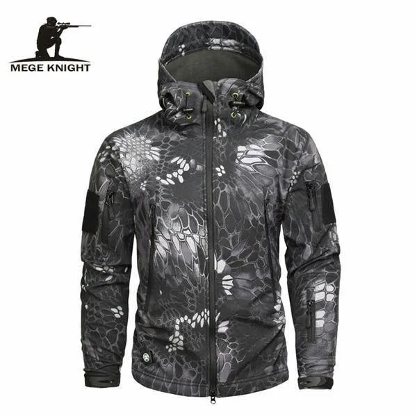 Herren Military Camouflage Fleece Jacke Army Tactical Clothing Multicam männliche Camouflage Windbreaker