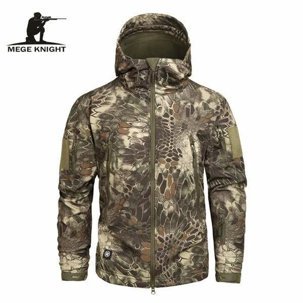Herren Military Camouflage Fleece Jacke Army Tactical Clothing Multicam männliche Camouflage Windbreaker