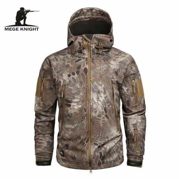 Herren Military Camouflage Fleece Jacke Army Tactical Clothing Multicam männliche Camouflage Windbreaker
