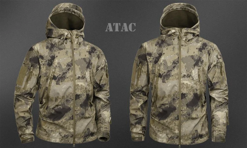 Herren Military Camouflage Fleece Jacke Army Tactical Clothing Multicam männliche Camouflage Windbreaker