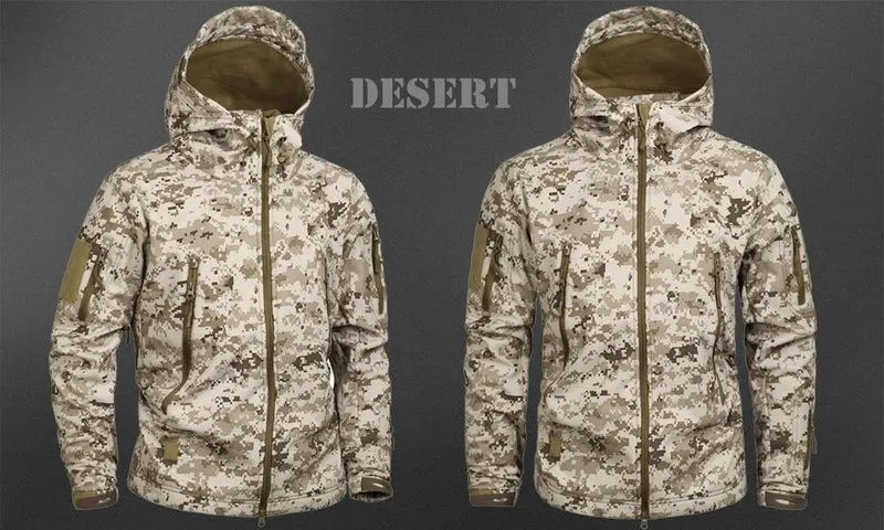 Herren Military Camouflage Fleece Jacke Army Tactical Clothing Multicam männliche Camouflage Windbreaker